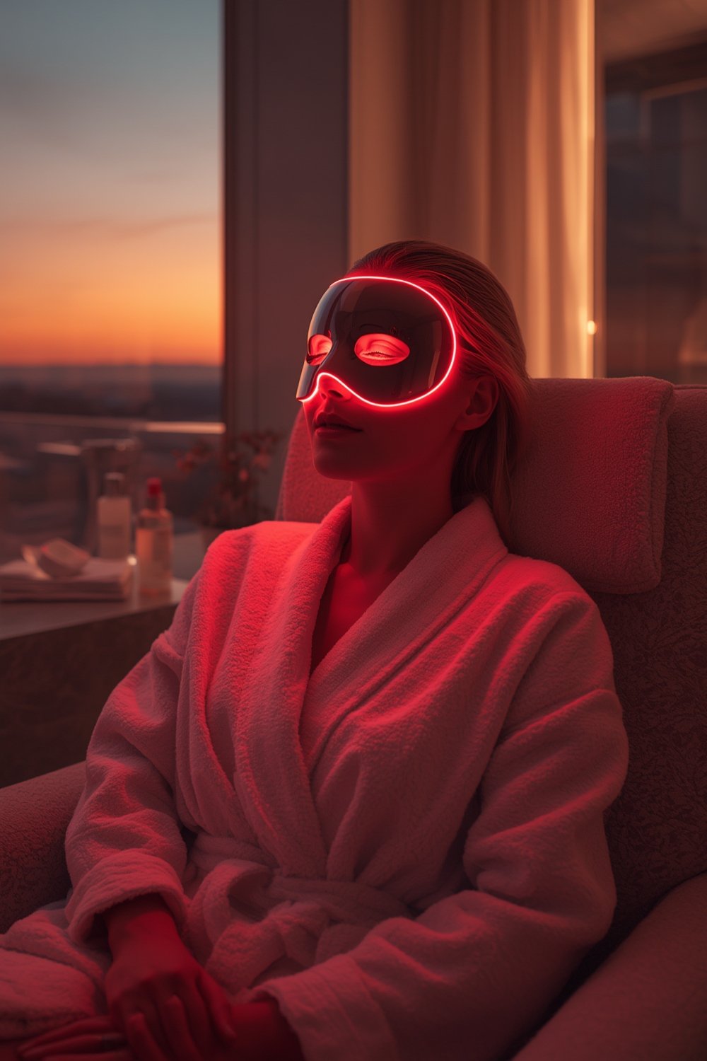 red light therapy mask - Illustration 1